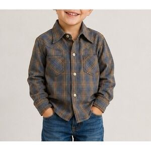 Vintage Plaid Button Down Shirt (sz. 4/5 estimated)